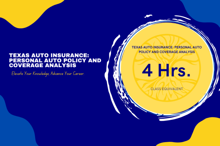 Texas Auto Insurance: Personal Auto Policy and Coverage Analysis