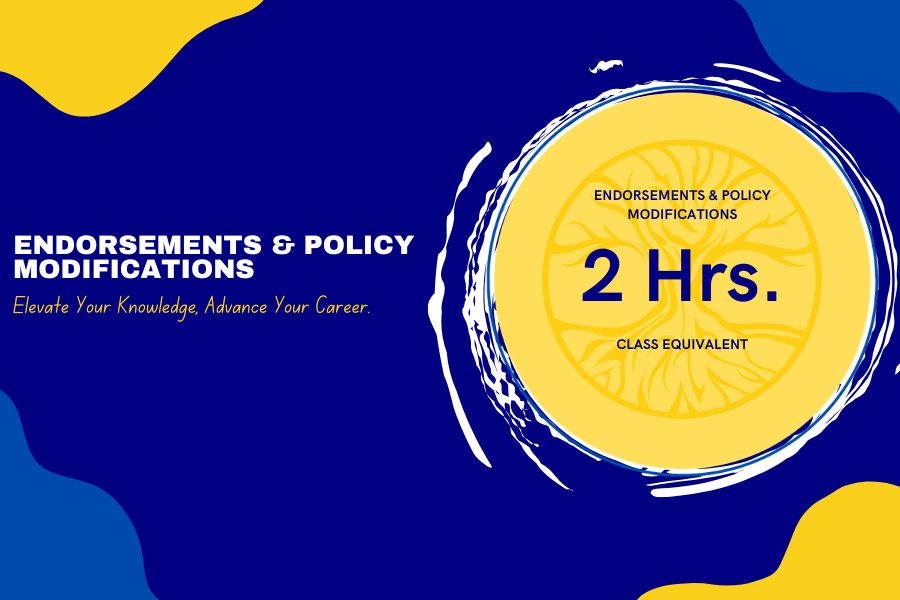 Endorsements & Policy Modifications – #148376